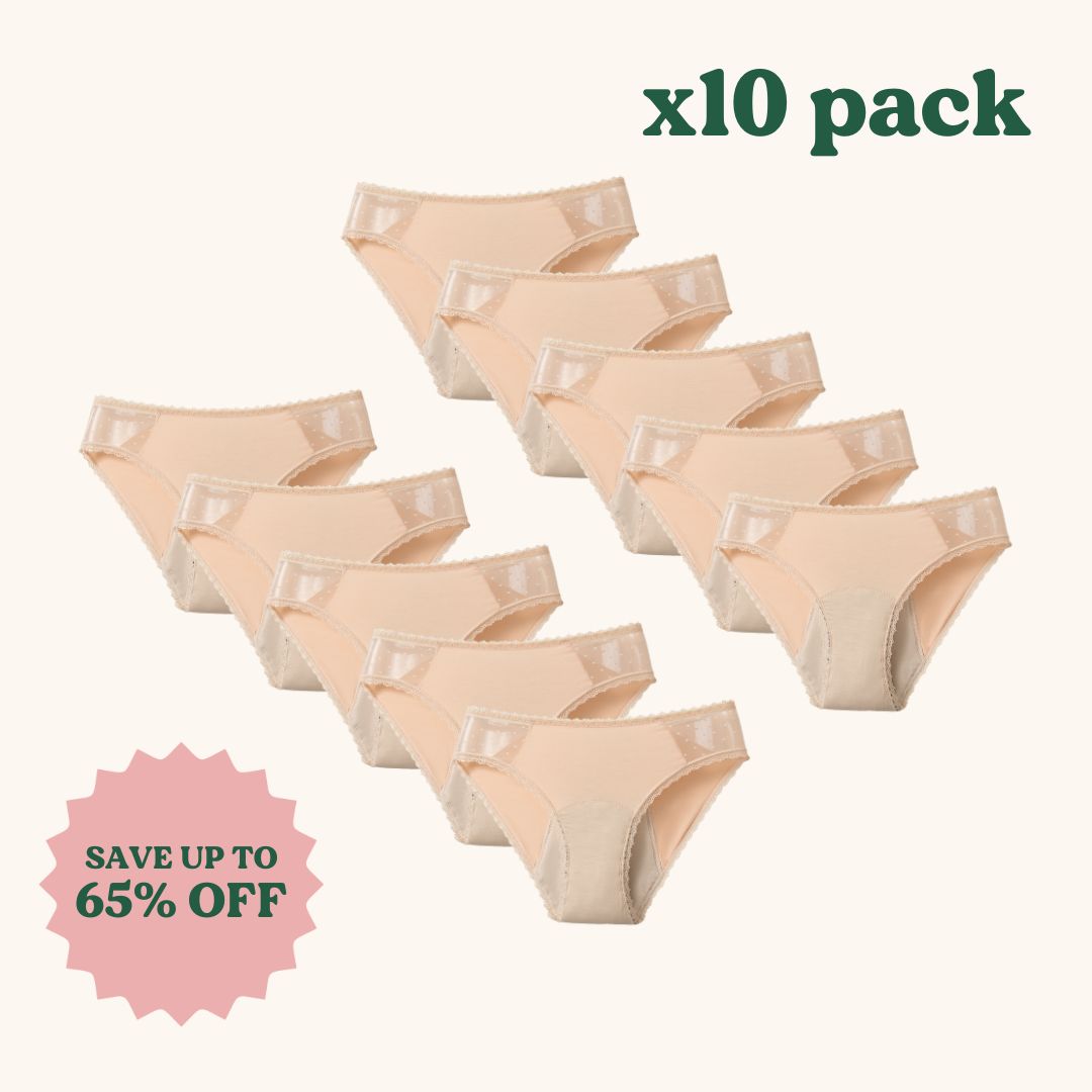 x10 Pack | Brief Period Underwear